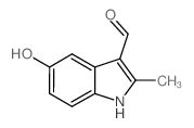 5-羟基-2-甲基-1H-吲哚-3-甲醛结构式