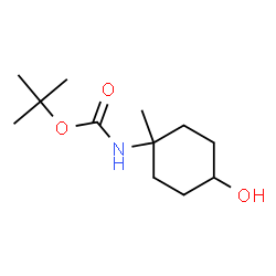 顺式4-(boc-氨基)-4-甲基环己醇结构式