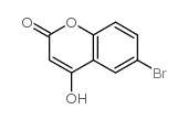 6-溴-4-羟基香豆素结构式