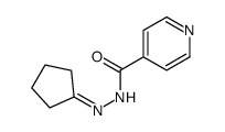 N-(cyclopentylideneamino)pyridine-4-carboxamide结构式