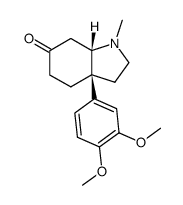 3a-(3,4-dimethoxyphenyl)-1-methyl-octahydro-1H-indol-6(2H)-one Structure