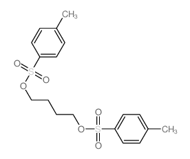 1-methyl-4-[4-(4-methylphenyl)sulfonyloxybutoxysulfonyl]benzene Structure