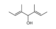 (2E,5E)-3,5-dimethylhepta-2,5-dien-4-ol结构式