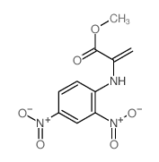 2-Propenoic acid,2-[(2,4-dinitrophenyl)amino]-, methyl ester结构式