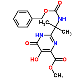2-(2-(苄氧基羰基氨基)丙-2-基)-5-羟基-6-氧代-1,6-二氢嘧啶-4-甲酸甲酯图片