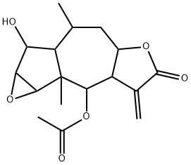 2-Acetoxydodecahydro-8-hydroxy-1b,7-dimethyl-3-methyleneoxireno[2,3]azuleno[6,5-b]furan-4-one picture