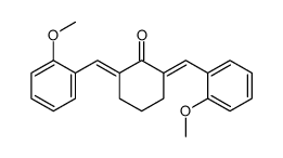2,6-bis[(2-methoxyphenyl)methylidene]cyclohexan-1-one Structure