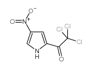 2,2,2-三氯-1-(4-硝基-1H-吡咯-2-基)乙酮结构式
