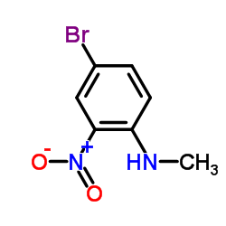 4-溴-N-甲基-2-硝基苯胺结构式
