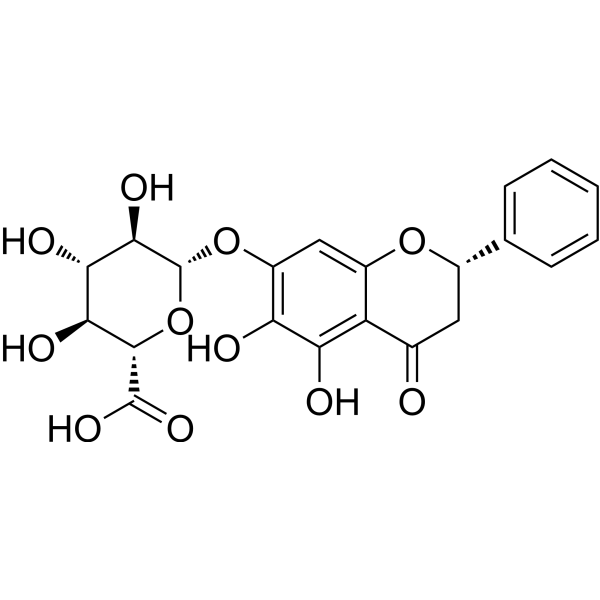 二氢黄芩苷结构式