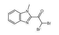 2,2-dibromo-1-(1-methyl-1H-benzoimidazol-2-yl)-ethanone Structure