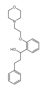 1-[2-(2-morpholin-4-yl-ethoxy)-phenyl]-3-phenyl-propan-1-ol结构式