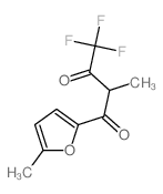 4,4,4-trifluoro-2-methyl-1-(5-methyl-2-furyl)butane-1,3-dione结构式