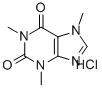3,7-dihydro-1,3,7-trimethyl-1H-purine-2,6-dione monohydrochloride Structure
