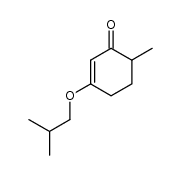 6-methyl-3-(2-methylpropoxy)cyclohex-2-en-1-one结构式
