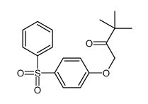 1-[4-(benzenesulfonyl)phenoxy]-3,3-dimethylbutan-2-one结构式