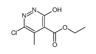 6-chloro-5-methyl-3-oxo-2,3-dihydro-pyridazine-4-carboxylic acid ethyl ester Structure