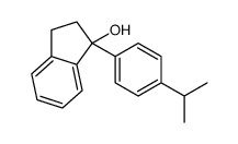 1-(4-propan-2-ylphenyl)-2,3-dihydroinden-1-ol结构式