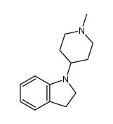 1-(1-methylpiperidin-4-yl)indoline结构式