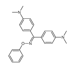Bis-(4-dimethylamino-phenyl)-methanone O-phenyl-oxime结构式