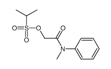 [2-(N-methylanilino)-2-oxoethyl] propane-2-sulfonate结构式