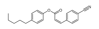 3-(4-Cyanophenyl)propenoic acid 4-pentylphenyl ester Structure