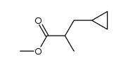 methyl 3-cyclopropyl-2-methylpropanoate结构式