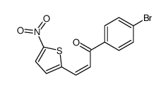 1-(4-bromophenyl)-3-(5-nitrothiophen-2-yl)prop-2-en-1-one Structure