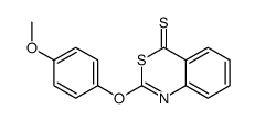 2-(4-methoxyphenoxy)-3,1-benzothiazine-4-thione Structure