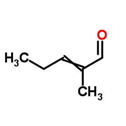 2-甲基-2-戊烯醛结构式