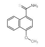 4-methoxynaphthalene-1-carbothioamide结构式
