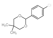 2-(4-chlorophenyl)-5,5-dimethyl-1,3-dioxane结构式