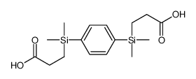 3-[[4-[2-carboxyethyl(dimethyl)silyl]phenyl]-dimethylsilyl]propanoic acid结构式