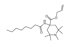 4-caprylamido-4-allyloxycarbonyl-1,2,2,6,6-pentamethylpiperidine Structure