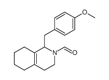 2-Formyl-1-[(4-methoxyphenyl)methyl]-1,2,3,4,5,6,7,8-octahydroispquinoline Structure