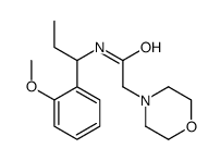 N-[1-(2-methoxyphenyl)propyl]-2-morpholin-4-ylacetamide结构式