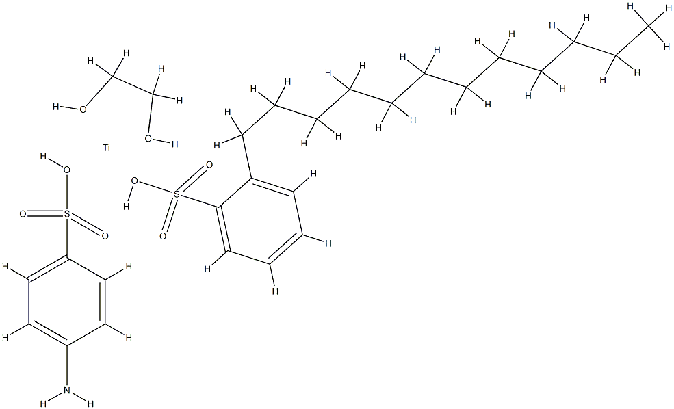 (4-aminobenzenesulphonato-O)(dodecylbenzenesulphonato-O)[ethylene-1,2-diolato(2-)-O,O']titanate picture