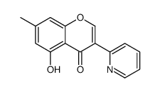 5-hydroxy-7-methyl-3-pyridin-2-ylchromen-4-one Structure