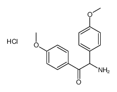 2-amino-1,2-bis(4-methoxyphenyl)ethanone,hydrochloride结构式