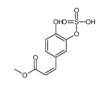 methyl 3-(4-hydroxy-3-sulfooxyphenyl)prop-2-enoate结构式
