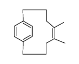 (Z)-5,6-Dimethylbicyclo[8.2.2]tetradeca-5,10,12(1),13-tetrene结构式