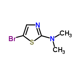5-溴-N,N-二甲基-2-噻唑胺结构式