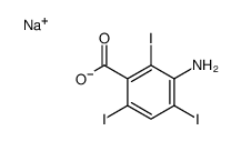 sodium,3-amino-2,4,6-triiodobenzoate Structure