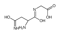 2-[[(2S)-2,4-diamino-4-oxobutanoyl]amino]acetic acid Structure
