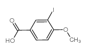 3-碘-4-甲氧基苯甲酸结构式