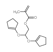 2-甲基-2-丙烯酸-2[(2,3,3A,4,7,7A(或3A,4,5,6,7,7A)-六氢-4,7-亚甲基-1氢-茚基)氧]乙酯结构式