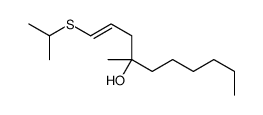 4-methyl-1-propan-2-ylsulfanyldec-1-en-4-ol结构式
