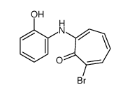 2-bromo-7-(2-hydroxyanilino)cyclohepta-2,4,6-trien-1-one结构式
