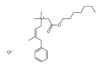 (2-heptoxy-2-oxoethyl)-dimethyl-[(Z)-3-methyl-4-phenylbut-2-enyl]azanium,chloride Structure