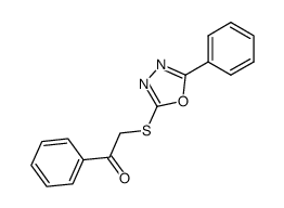 2-Benzoylmethylthio-5-phenyl-1,3,4-oxadiazol Structure